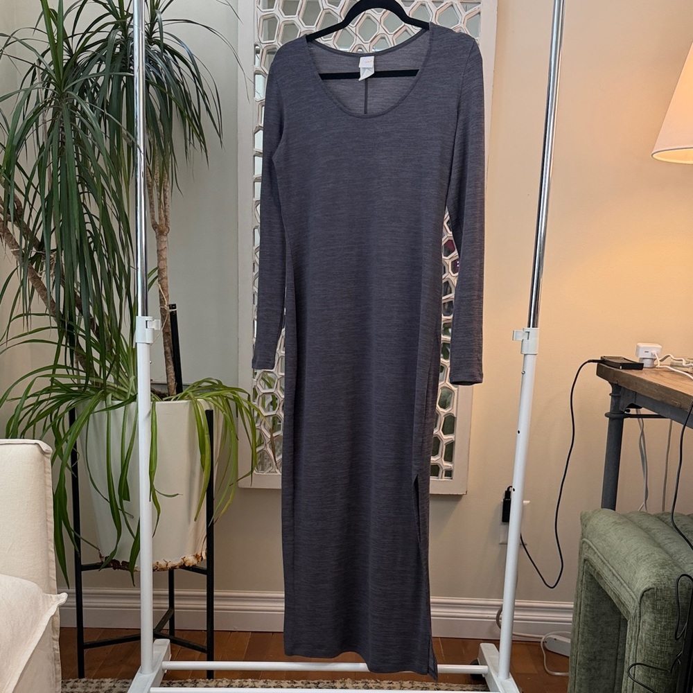 Lole Gray Long Sleeve Dress